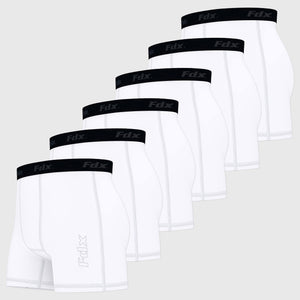 Fdx A5 White Men's & Boy's Boxer Shorts Pack Of 6