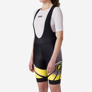 Fdx Signature Yellow Women's & Girl's Padded Summer Cycling Bib Shorts
