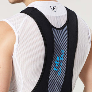 Fdx Mens Black & Blue Gel Padded Cycling Bib Shorts For Summer Best Outdoor Road Bike Short Length Bib - Splinter