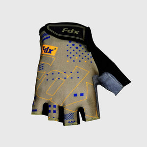 FDX Green short finger summer cycling Unisex gloves, shockproof women padded gloves, breathable quick dry anti-slip mitts mountain bike accessories