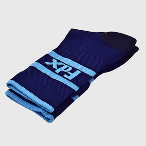 Fdx navy Blue Cycling Socks Compression Running Road Bike Gym Best Specialized Athletic Wear