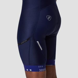 Fdx Mens Summer Cycling Gel Padded Bib Shorts Blue Roubaix Thermal Fleece Reflective Warm Leggings - All Day Bike Shorts