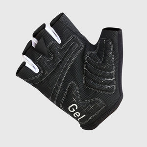 Fdx Black Short Finger Cycling Gloves for Summer MTB Road Bike fingerless, anti slip & Breathable - Vega
