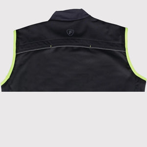 Fdx Men's Red & Black Warm Cycling Gilet Sleeveless Vest for Winter Clothing Hi-Viz Refectors, Lightweight, Windproof, Waterproof & Pockets - Stunt