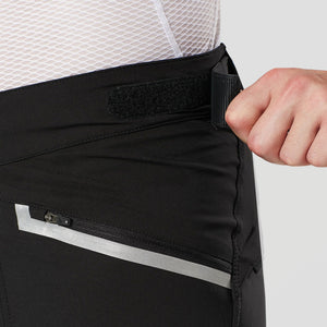 Men’s Black MTB Shorts, Lightweight Mountain Bike Shorts with Removable Padded Liner, Breathable Quick Dry Outdoor Cycle Pants with Cargo Pockets