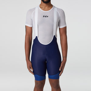 Fdx Mens Blue Gel Padded Cycling Bib Shorts For Summer Best Outdoor Road Bike Short Length Bib - Duo