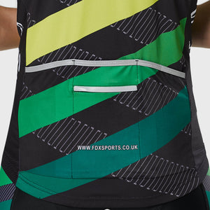 Fdx Mens Yellow Pockets Short Sleeve Cycling Jersey for Summer Best Road Bike Wear Top Light Weight, Full Zipper, Pockets & Hi-viz Reflectors - Equin