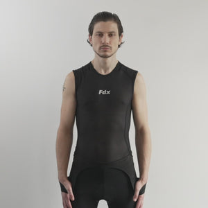 Fdx Limited Edition Men's & Boy's Black Thermal Roubaix Padded Cycling Bib Tights