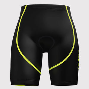FDX Men’s Yellow Cycling Shorts 3D Gel Padded comfortable road bike shorts - Breathable Quick Dry biking shorts, ultra-lightweight shorts with pockets