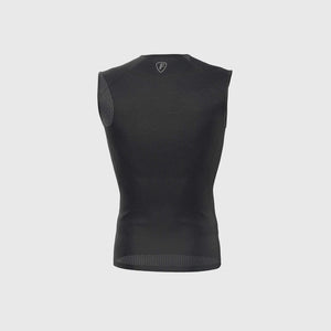 Fdx Mens Quick Dry Sleeve less Compression Mesh Top Black Running Gym Workout Wear Rash Guard Stretchable Breathable - Aeroform