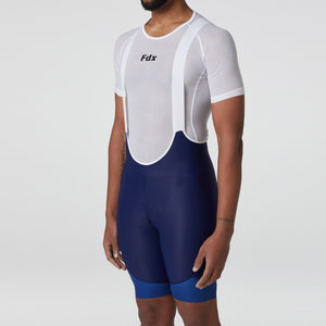 Fdx Mens Blue Gel Padded Cycling Bib Shorts For Summer Best Outdoor Road Bike Short Length Bib - Duo