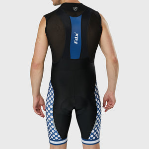 FDX Men’s White & Black Cycling Bib Shorts Gel Padded comfortable Cycling bibs - Breathable Quick Dry bibs, lightweight moisture wicking comfortable shorts UK