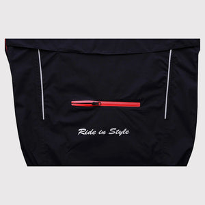 Fdx Men's Pockets Cycling Jacket Black for Winter Thermal Casual Softshell Clothing Lightweight, Windproof, Waterproof & Pockets - Evex