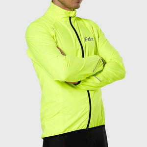 Fdx Men's Softshell Cycling Jacket Black for Winter Thermal Casual Clothing Lightweight, Shaverproof, Packable ,Windproof, Waterproof & Pockets