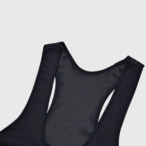 Fdx Womens Black Gel Padded Meshing Cycling Bib Tights For Winter Roubaix Thermal Fleece Reflective Warm Leggings - All Day Bike Pants