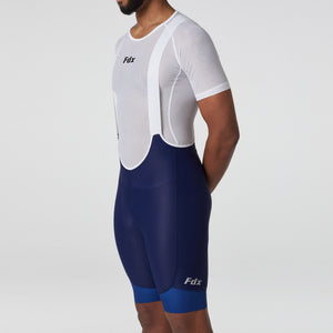 Fdx Men's Gel Padded Cycling Bib Shorts Blue For Summer Best Outdoor Road Bike Short Length Bib Leg Gripper- Duo