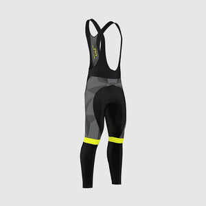 Fdx Mens Lightweight Gel Padded Cycling Bib Tights Yellow For Winter Roubaix Thermal Fleece Reflective Warm Leggings - Splinter Bike Pants