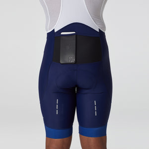 Fdx Mens Blue Gel Padded Cycling Bib Shorts For Summer Best Outdoor Road Bike Short Length Bib - Duo