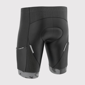 Fdx Men's Black & Gray Gel Padded Cycling Shorts for Summer Best Outdoor Knickers Road Bike Short Length Pants - All Day