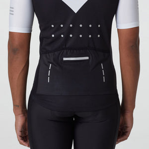 Fdx Pockets Mens Yellow & Black Short Sleeve Cycling Jersey for Summer Best Road Bike Wear Top Light Weight, Full Zipper, Pockets & Hi-viz Reflectors - Velos