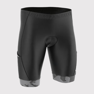 Fdx Mens Black & Grey Gel Padded Cycling Shorts for Summer Best Outdoor Knickers Road Bike Short Length Pants - All Day