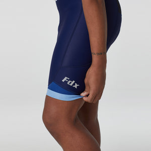 Fdx Blue Gel Padded Cycling Bib Shorts Men's For Summer Best Outdoor Road Bike Short Length Bib - Duo