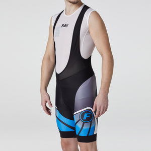 FDX Men’s Blue & Black Cycling Bib Shorts 3D Padded comfortable Cycling bibs - Breathable Quick Dry Shorts, ultra-lightweight stretchable shorts for riding