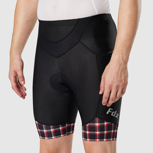 Fdx Essential Red Men's Padded Cycling Shorts with Pockets