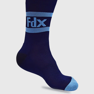 Fdx navy Blue Cycling Socks Compression Running Road Bike Gym Best Specialized Athletic Wear