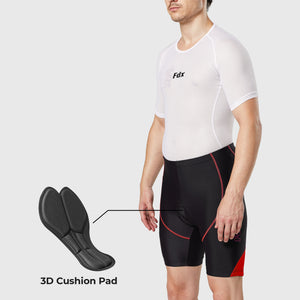 Men’s Red Cycling Shorts 3D Gel Padded summer road bike shorts - Breathable Quick Dry bike shorts, lightweight comfortable shorts for riding