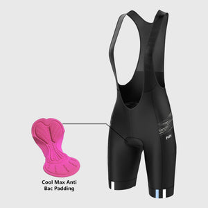 FDX Black & Blue Women's Best Breathable, Reflective Details 3D Cushion Padding Lightweight Secure Pockets Mesh back