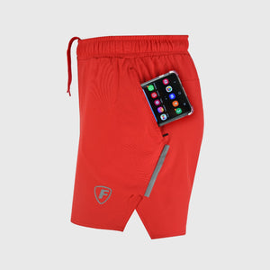 Fdx Men's & Boy's 7" Pro Red Running Shorts