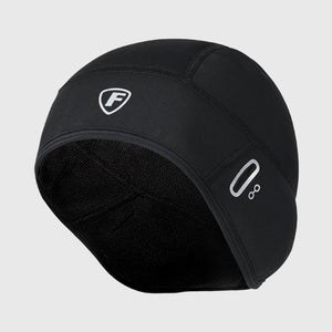 FDX Unisex Winter Cycling Skull Cap Glass whole, Windproof Thermal Helmet Liner, Water Resistant Heat Retention Skull hi viz Cap for Sports, Skiing and Running