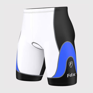 Fdx Mens Black & Blue Gel Padded Cycling Shorts for Summer Best Outdoor Knickers Road Bike Short Length Pants - Windrift