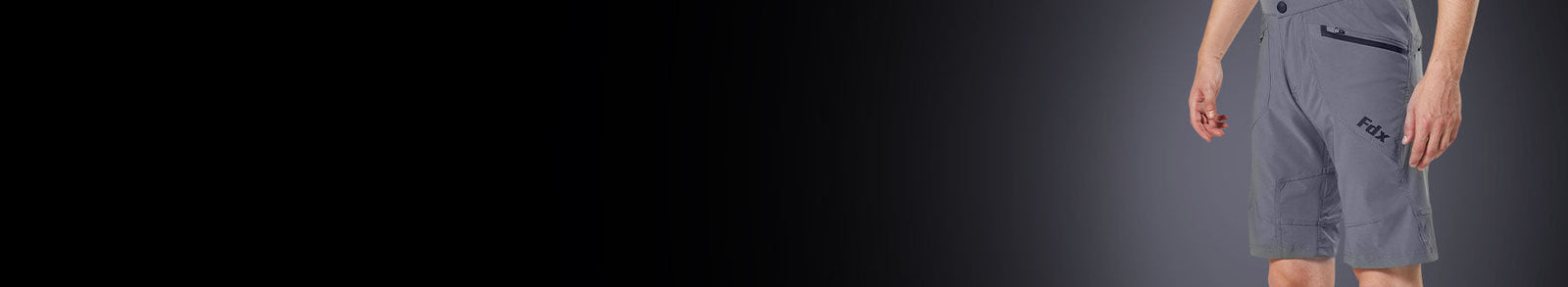 Fdx Men's Black & Grey MTB Shorts Lightweight Padded Breathable Fabric Hi viz Reflectors Pockets Summer Mountain Bike Shorts Cycling Gear Uk