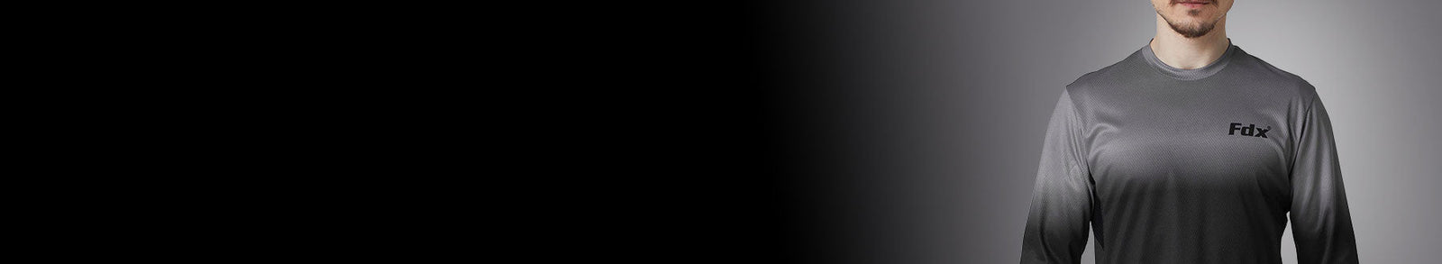 FDX Men Black & Grey Lightweight & Quick dry MTB Cycling Jersey UK