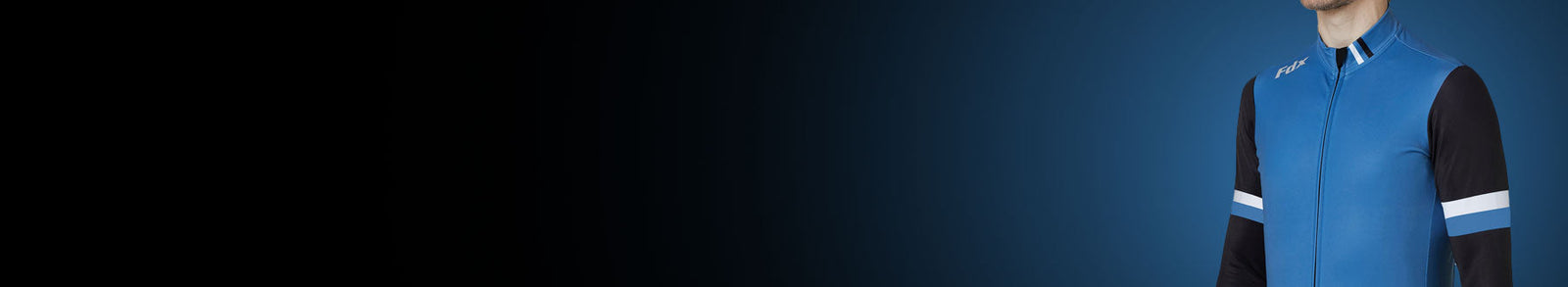 Fdx Men's Black & Blue Long Sleeve Winter Thermal Cycling Jersey Windproof, Water Resistant Hi Viz Reflectors & Pocket Winter Cycling Gear UK