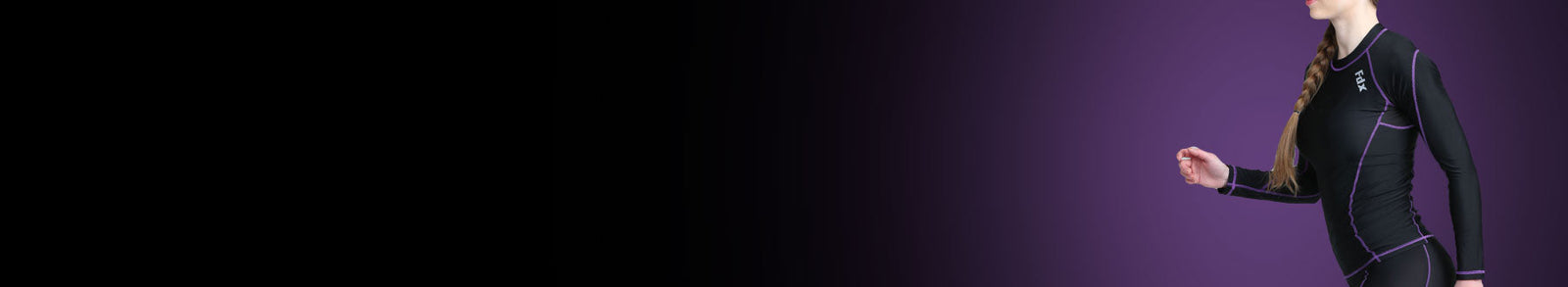 Fdx Women's Black & Blue Long Sleeve Compression Base layer Top Windproof Water Resistance All Weather Hiking, Gym Workout, Running, Cycling Gear UK