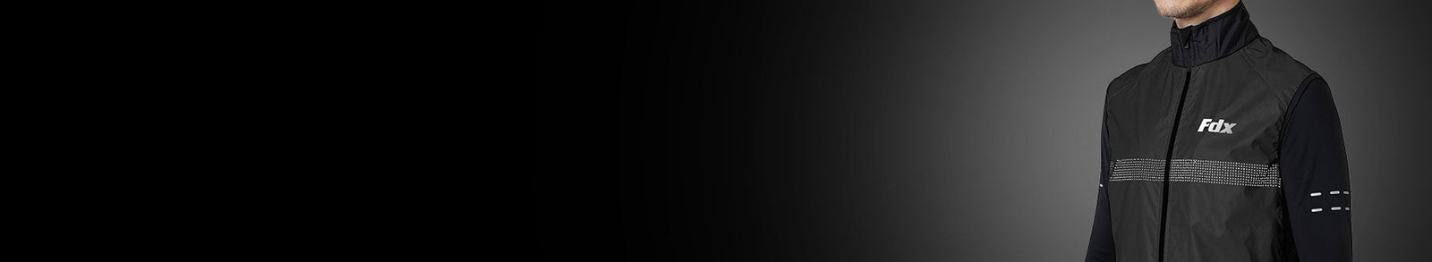 Fdx Men's Black & Grey Cycling Gilet Waterproof Water Resistant Lightweight, Breathable Mesh High Collar Hi Viz Reflector & Pockets Cycling Gear UK