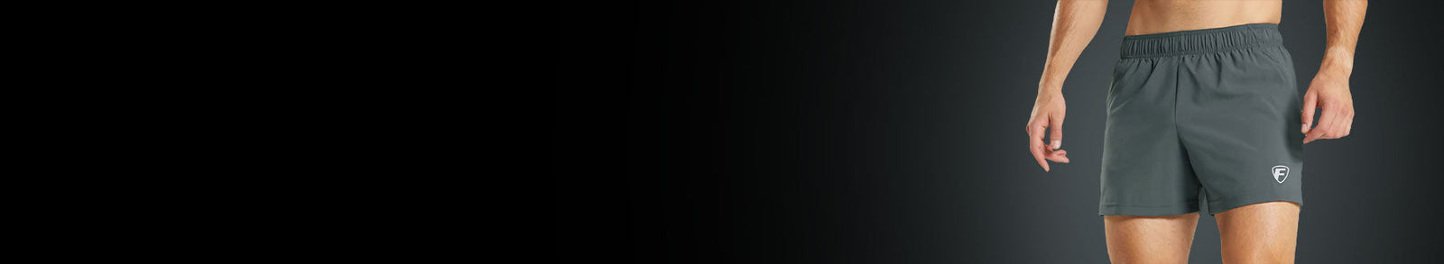 FDX Men Grey Running Shorts 5inch Lightweight anti odor Moisture Wicking UK