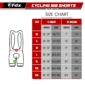 Fdx Windrift Blue Men's & Boy's Padded Summer Cycling Bib Shorts