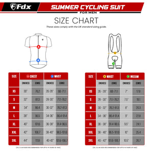 Fdx Men's & Boy's Set Velos Yellow Short Sleeve Summer Cycling Jersey & Cargo Bib Shorts