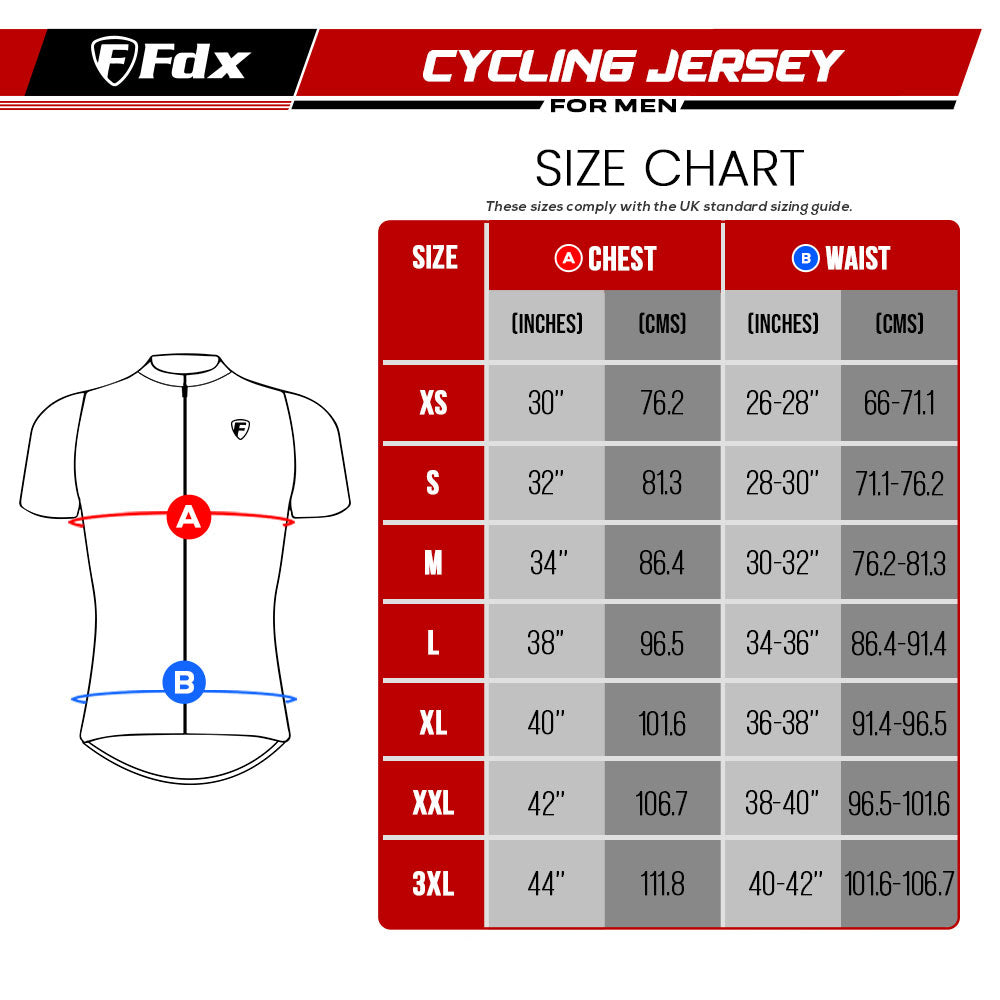 Fdx Splinter Blue Men's & Boy's Short Sleeve Summer Cycling Jersey