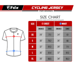 Fdx Essential Black Women's & Girl's Short Sleeve Summer Cycling Jersey