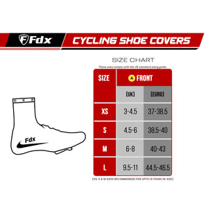 Fdx Sc1 360° Reflective Black Cycling Shoe Covers