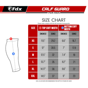 Fdx R8 Black Cycling Calf Guard - Compression Leg Sleeves