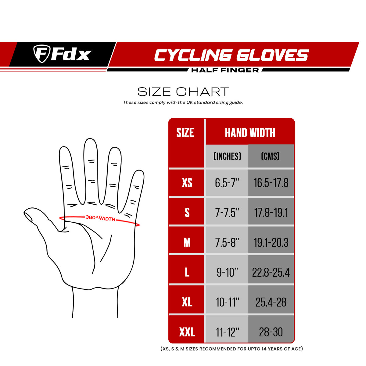 Rst deals glove sizing