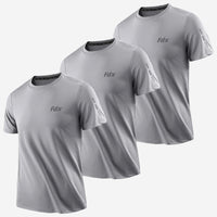 Aerofit Men's Running Top Pack of 3 Grey