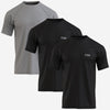 Aerofit Men's Running Top Pack of 3 Black/Grey