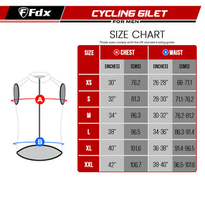 Fdx Dart Black Men's & Boy's Cycling Gilet